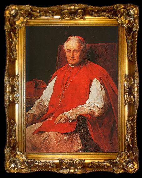 framed  Mihaly Munkacsy Portrait of Cardinal Lajos Haynald, ta009-2